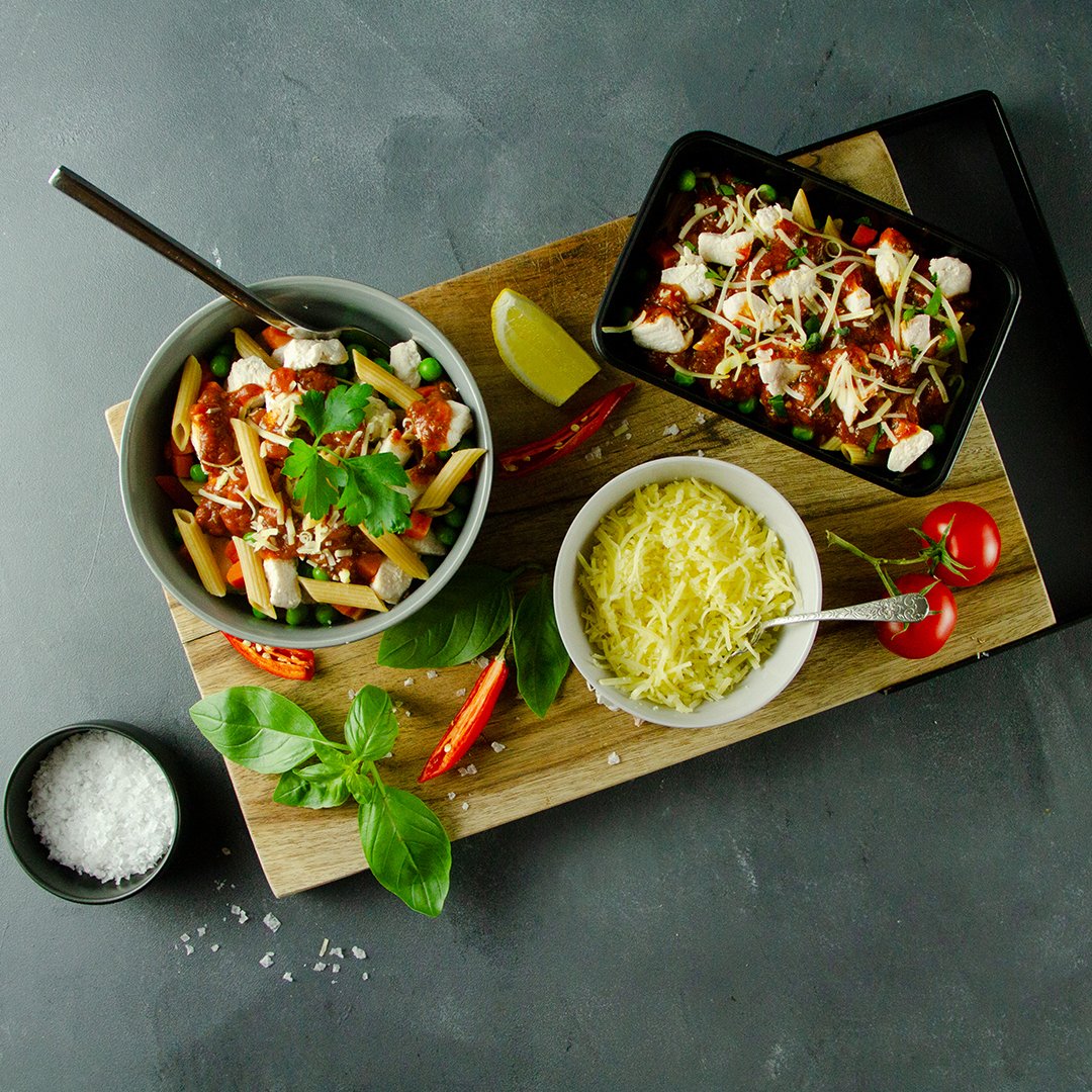 Pasta la vista chicken pasta high in protein performance meals delivered