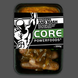 Bangers and Mash High Protein Portion Controlled Meals delivered Australia wide